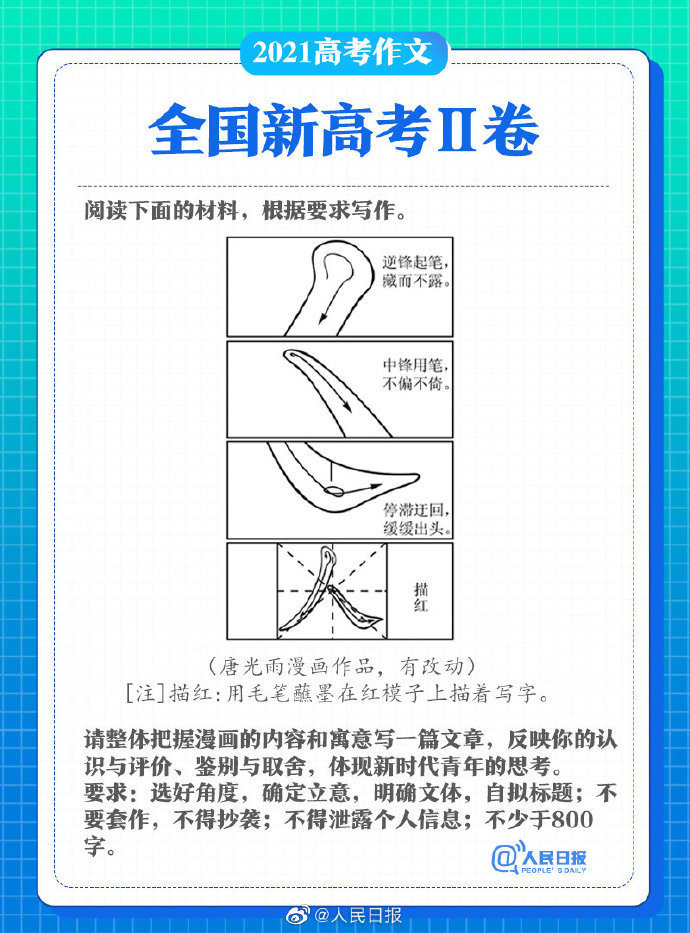 全国|2021年高考作文题：全国新高考Ⅱ卷