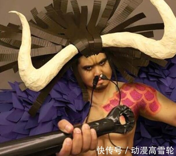 凯多|海贼王:泰国小哥花样COS凯多,这次用电线来充当长胡子