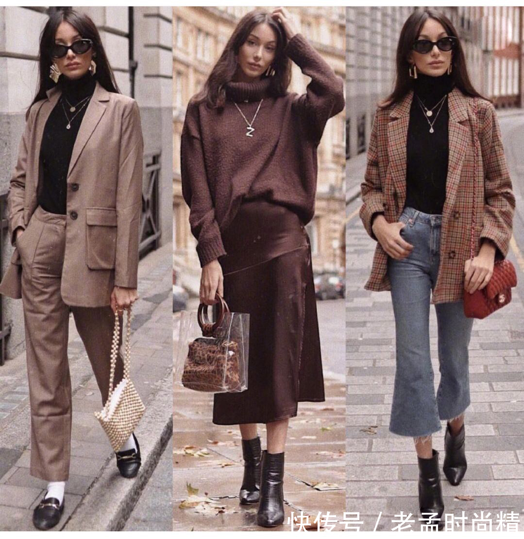 秋冬 换季穿衣太纠结?可盐可甜的秋冬穿搭,颜色搭配很值得借鉴