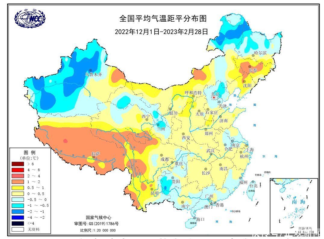 冬季气候回顾：“前冷后暖”，总体暖干