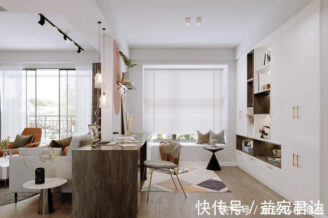 简餐|129㎡一人居引爆业主群,开放式书房+步入式衣帽间绝了