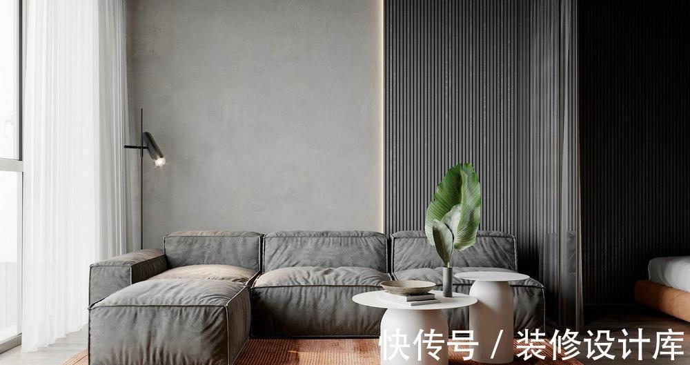 卧室|45平米小户型，全屋不吊顶更显高级，卧室用玻璃门隔断
