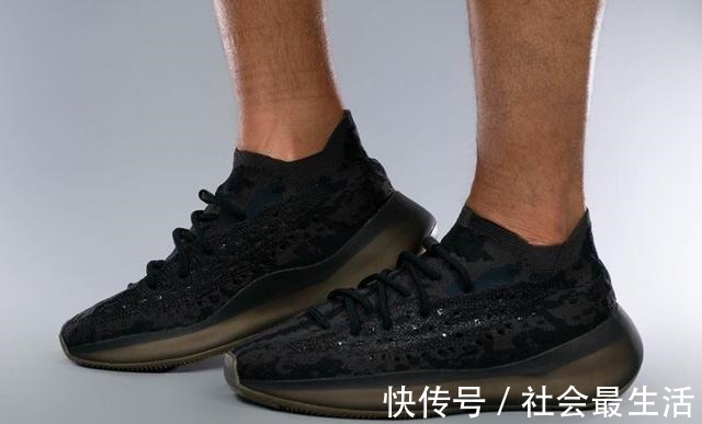 onyx 黑武士配色超能打!全新Yeezy 380上脚图释出!