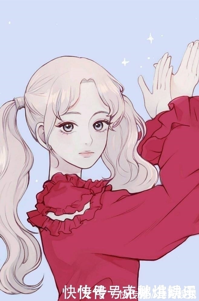 插画|一组少女心十足的好看插画,很适合做卡通动漫头像哦!