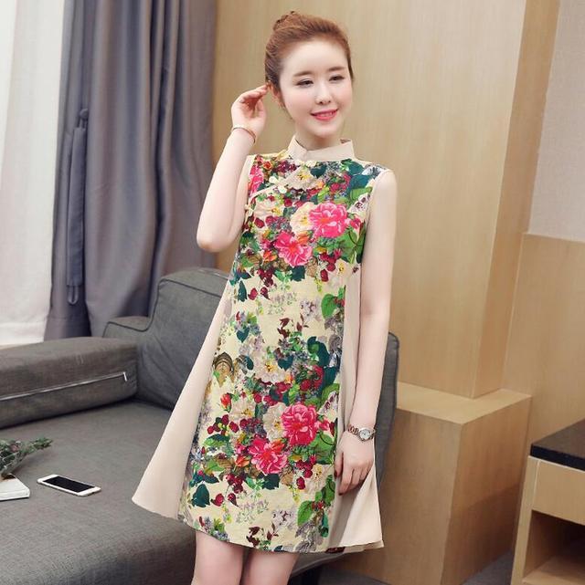 旗袍裙 过时的连衣裙别穿了!聪明女人选这几款改良旗袍,特别显瘦有档次