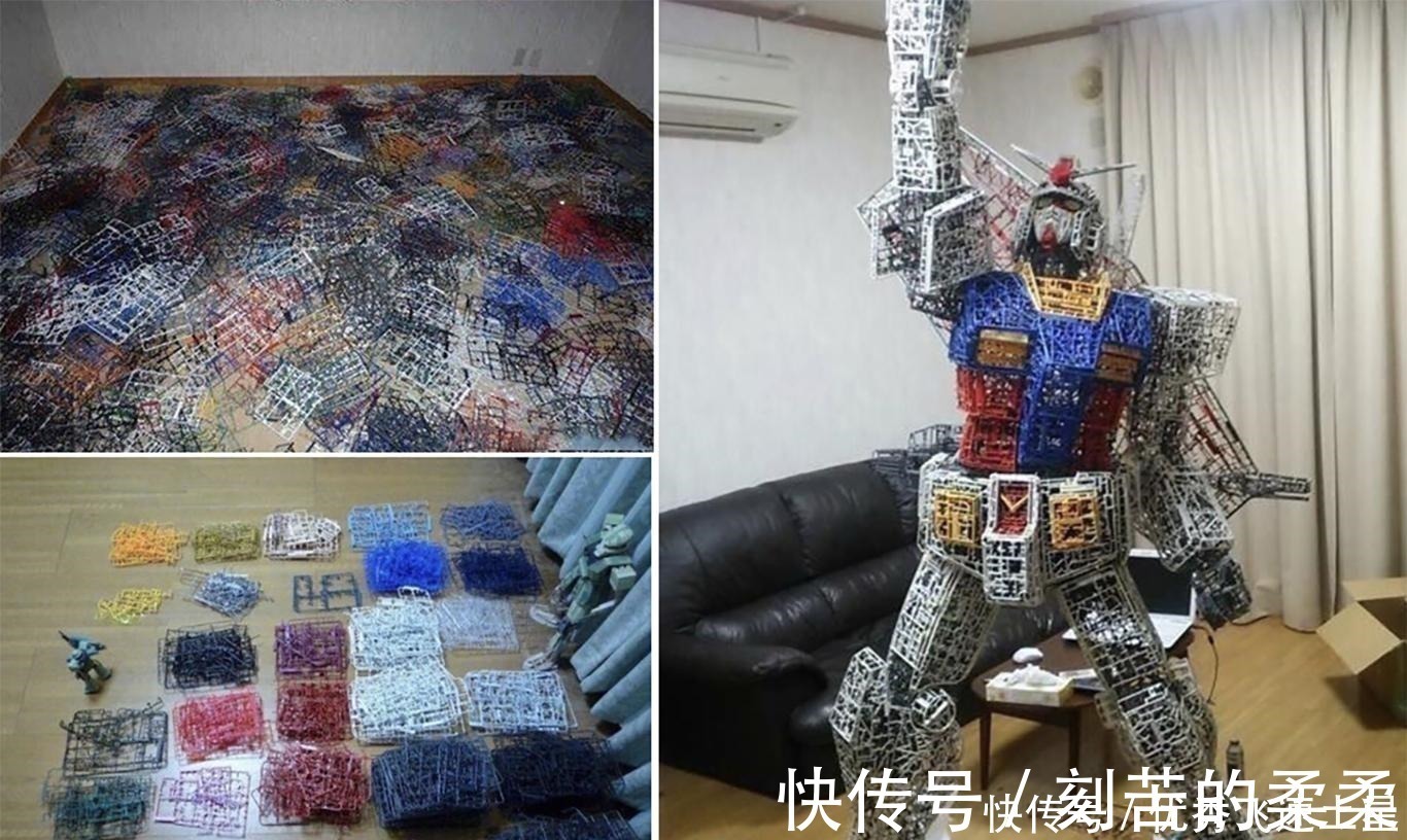 沙雕|二次元粉丝自制手办，看到猫和老鼠笑了，见到巨型高达跪了