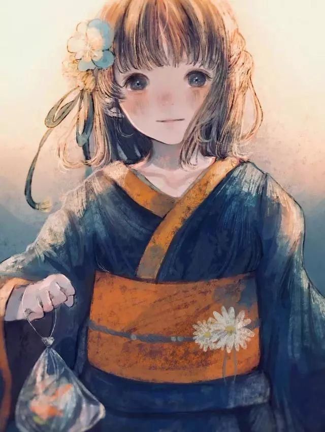  插画|唯美的“鹿眼”少女插画,看见她哭心都碎了……