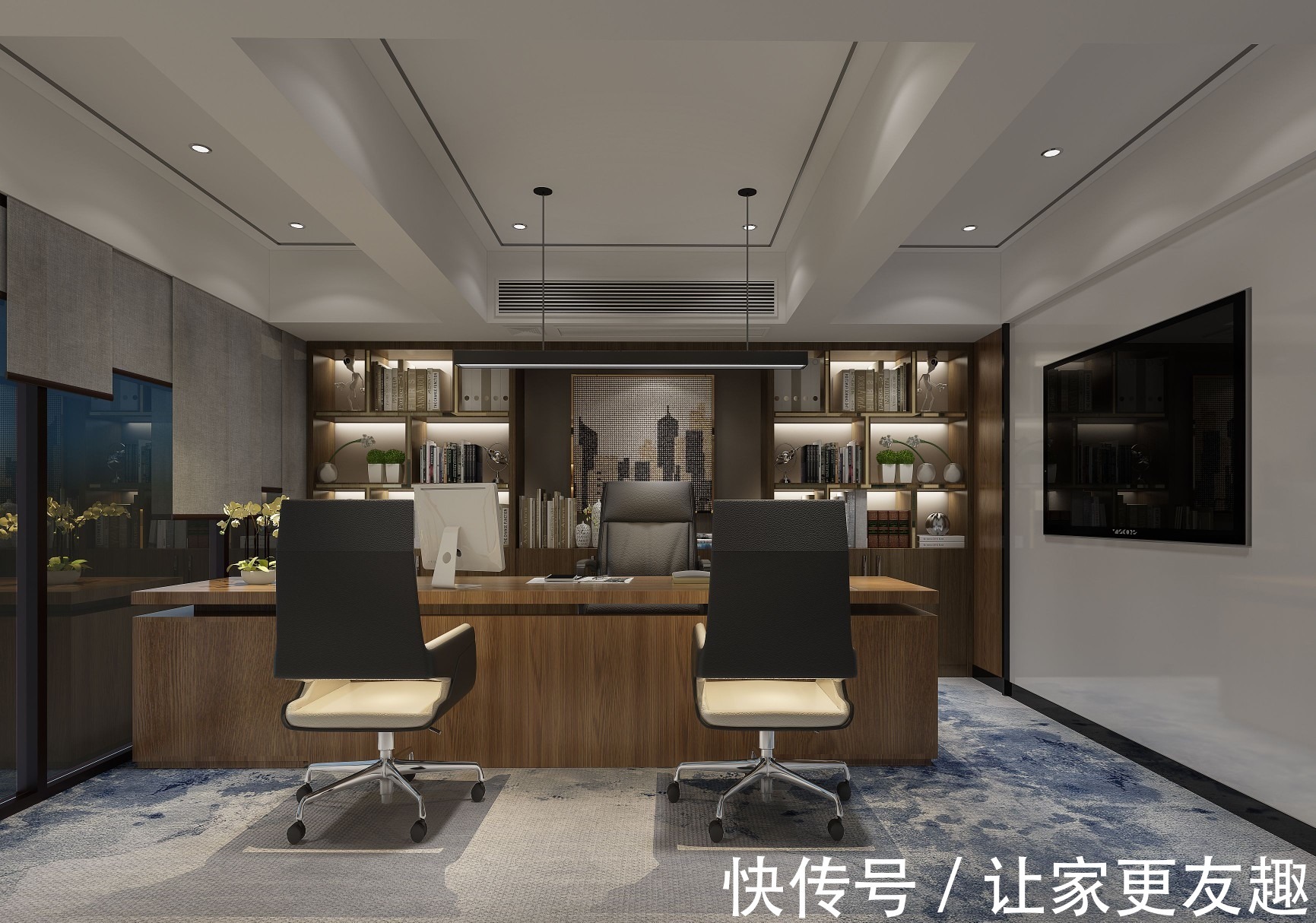 会议室|大气与细致并存,中式工装案例