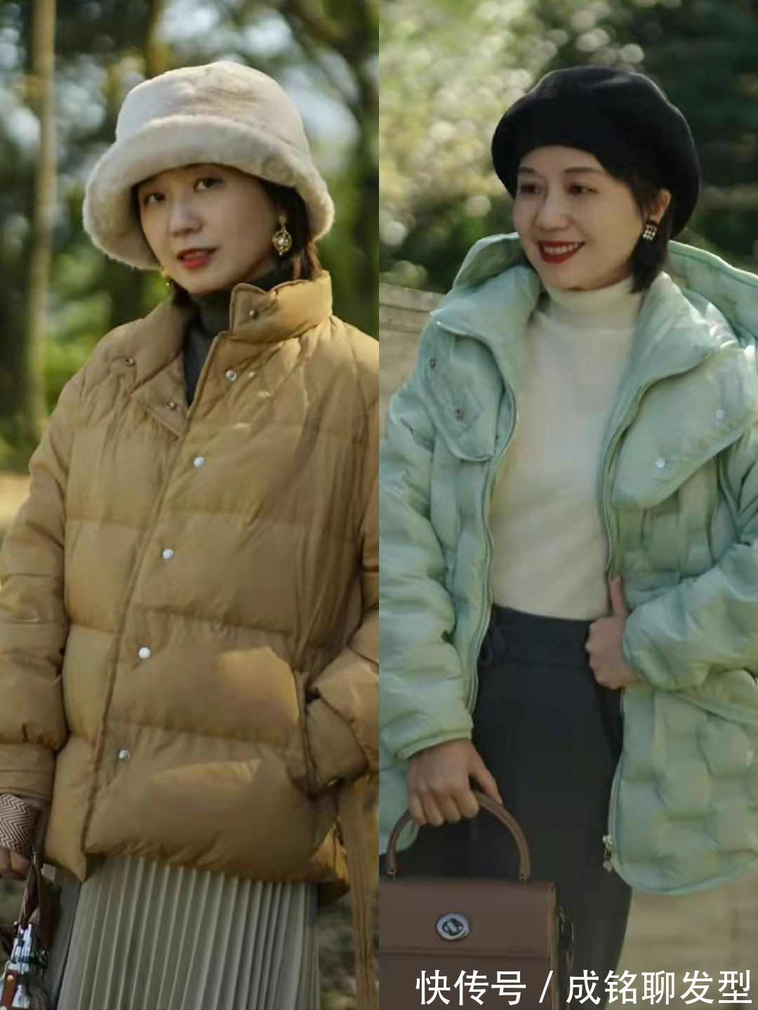 裙装|50岁+的冬装搭配模板,真实自然接地气,普通人也能穿出高级感