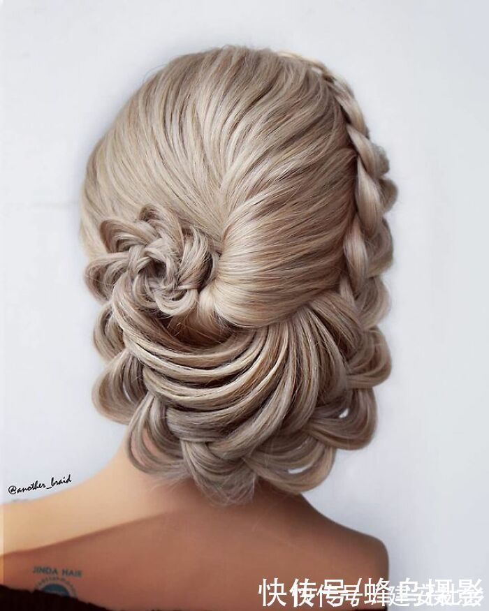 发型 65张编发照片,这哪是编头发分明是画画,图3这发型一次要半天