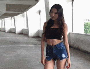 |搞笑GIF段子:看来这个已经阻挡不了姑娘了哈