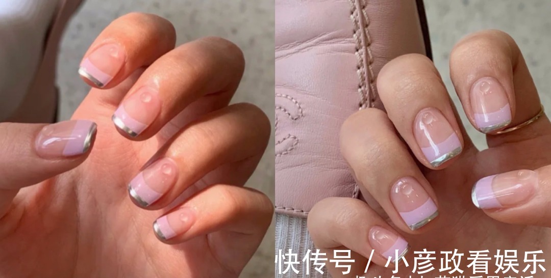 美甲|不会过时的温柔小香风美甲，经典优雅，满满的高级感掩盖不住