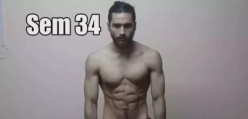 记录照|8个月，这个小伙用35张记录照告诉你，健身能带给身材多大改变