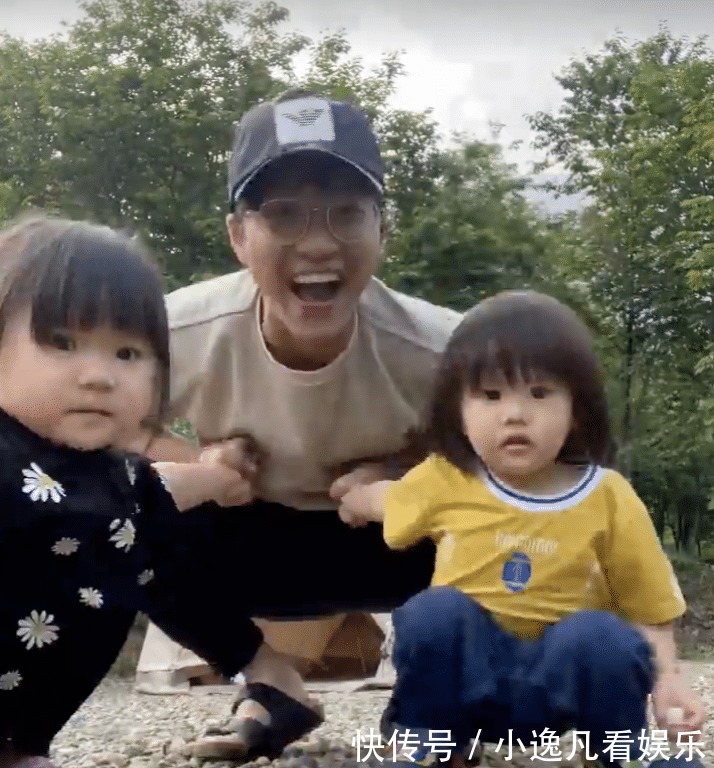 画面|江宏杰大方晒与儿女互动画面,面带微笑心情好,疑打赢离婚官司
