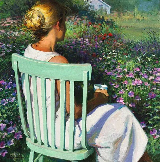 阳光美人|油画里的阳光美人,简直太美了