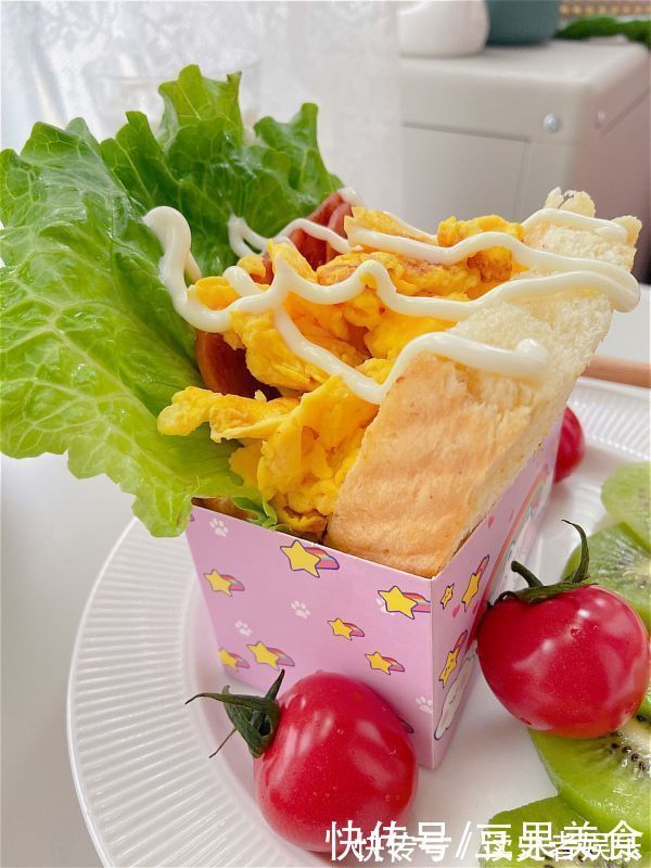 生菜|别再出去吃了,拔草厚蛋烧三明治自己做更好吃