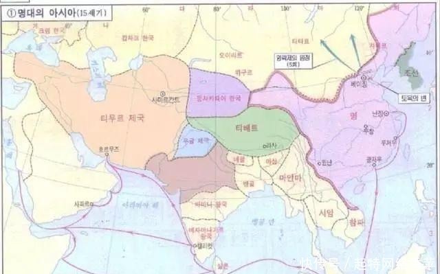 吐蕃地区|韩国人画的中国古代地图，这次只耍了一点小花样