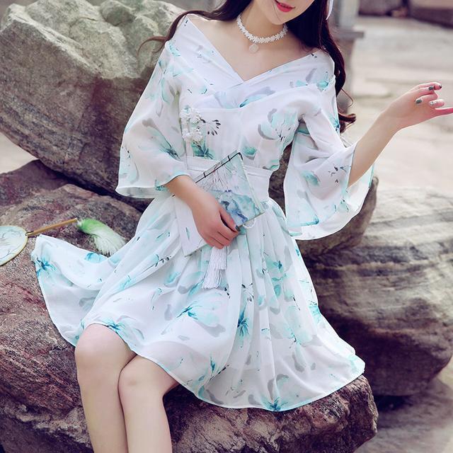 泡泡袖 古色古香中国风改良裙,简直是古风爱好者的福利,太仙了