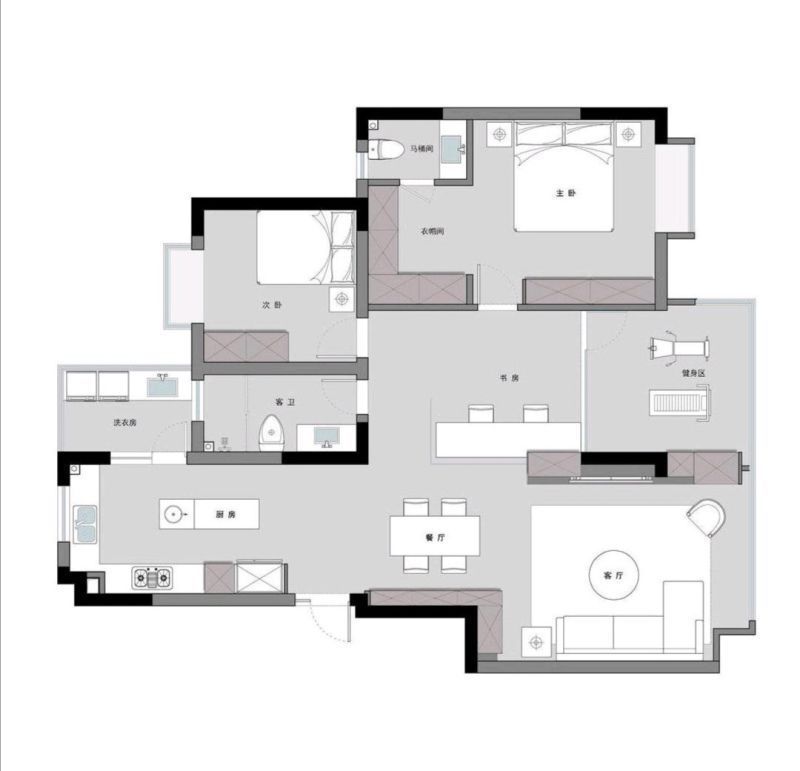 简约风格|这套124平米的四居室,最后还是选定简约风格,效果竟远超预期