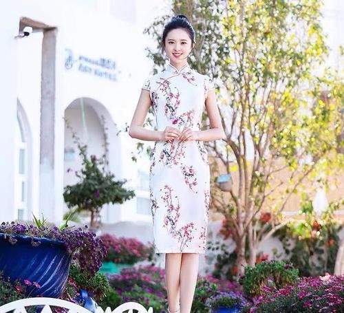 美女|现代旗袍风格依旧,但表面光影已经被美女融合