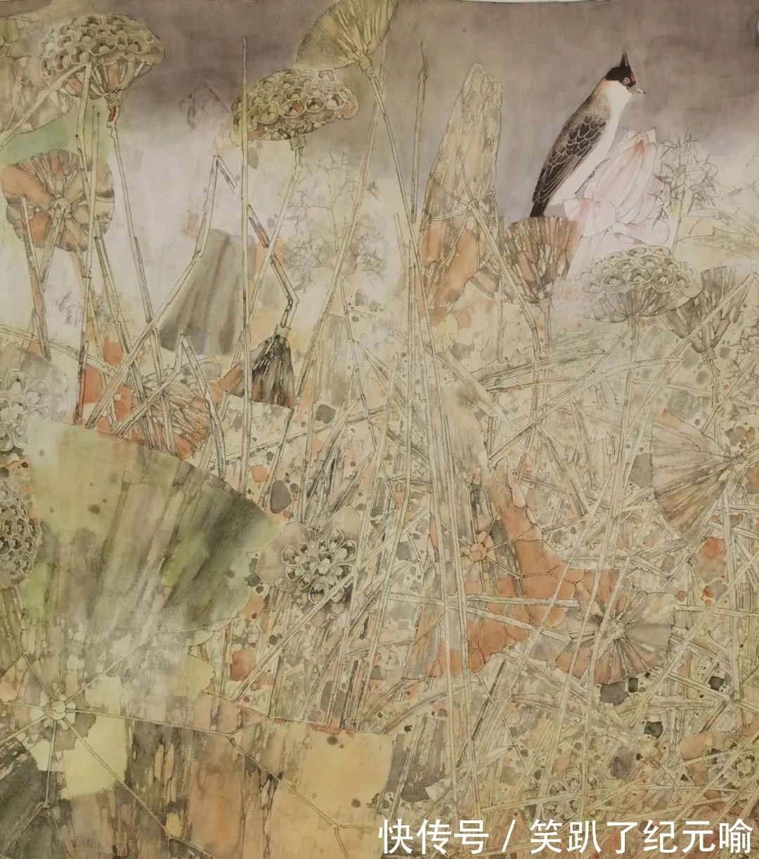 荷塘@生命感动 大美创构——著名画家卢东近作荷塘长卷《家园》