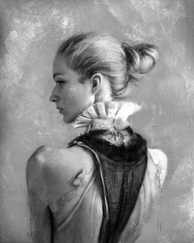 小姐姐#仙女般的小姐姐,清纯不做作的肖像画