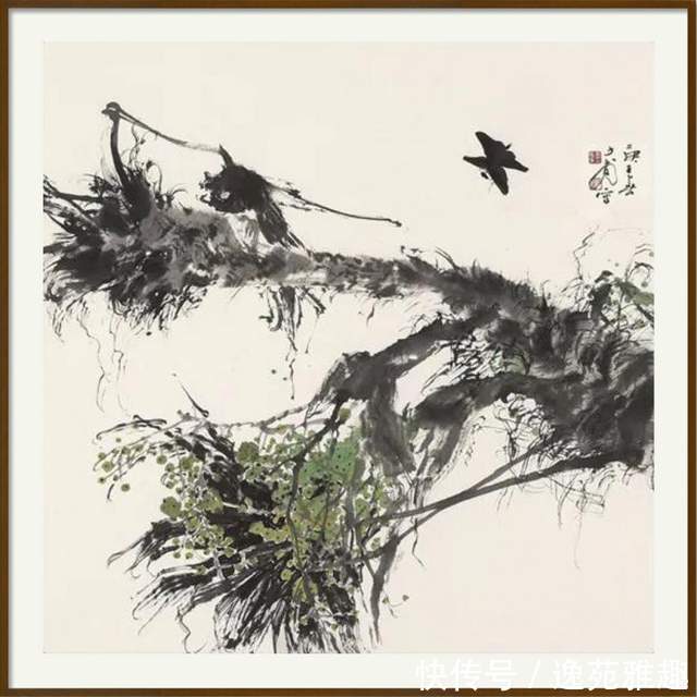 「画作欣赏」忘记烦恼,活出快乐,画家秦英豪作品欣赏