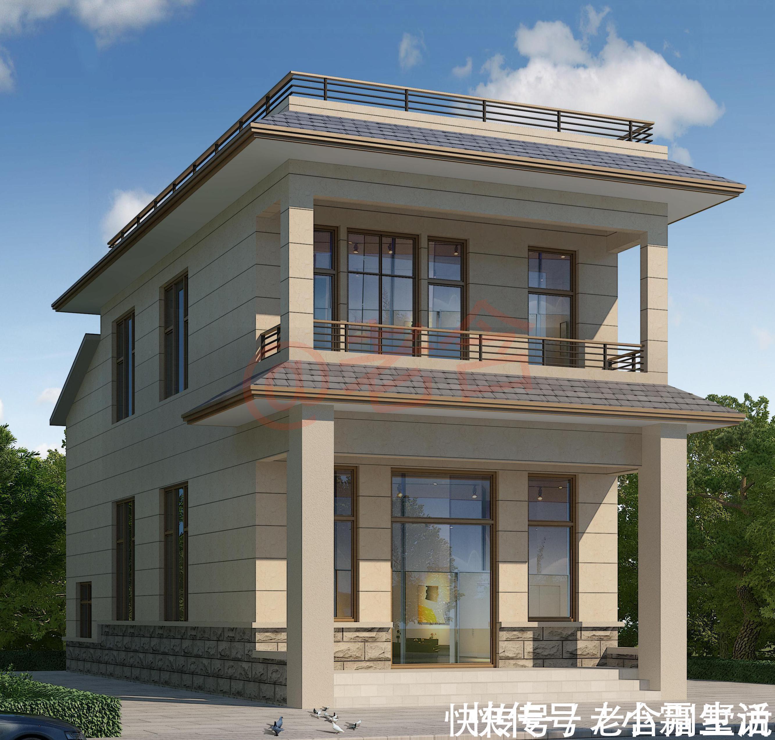 进深|建房师给了3套农村自建房别墅图纸，15万就能盖，哪套好看？