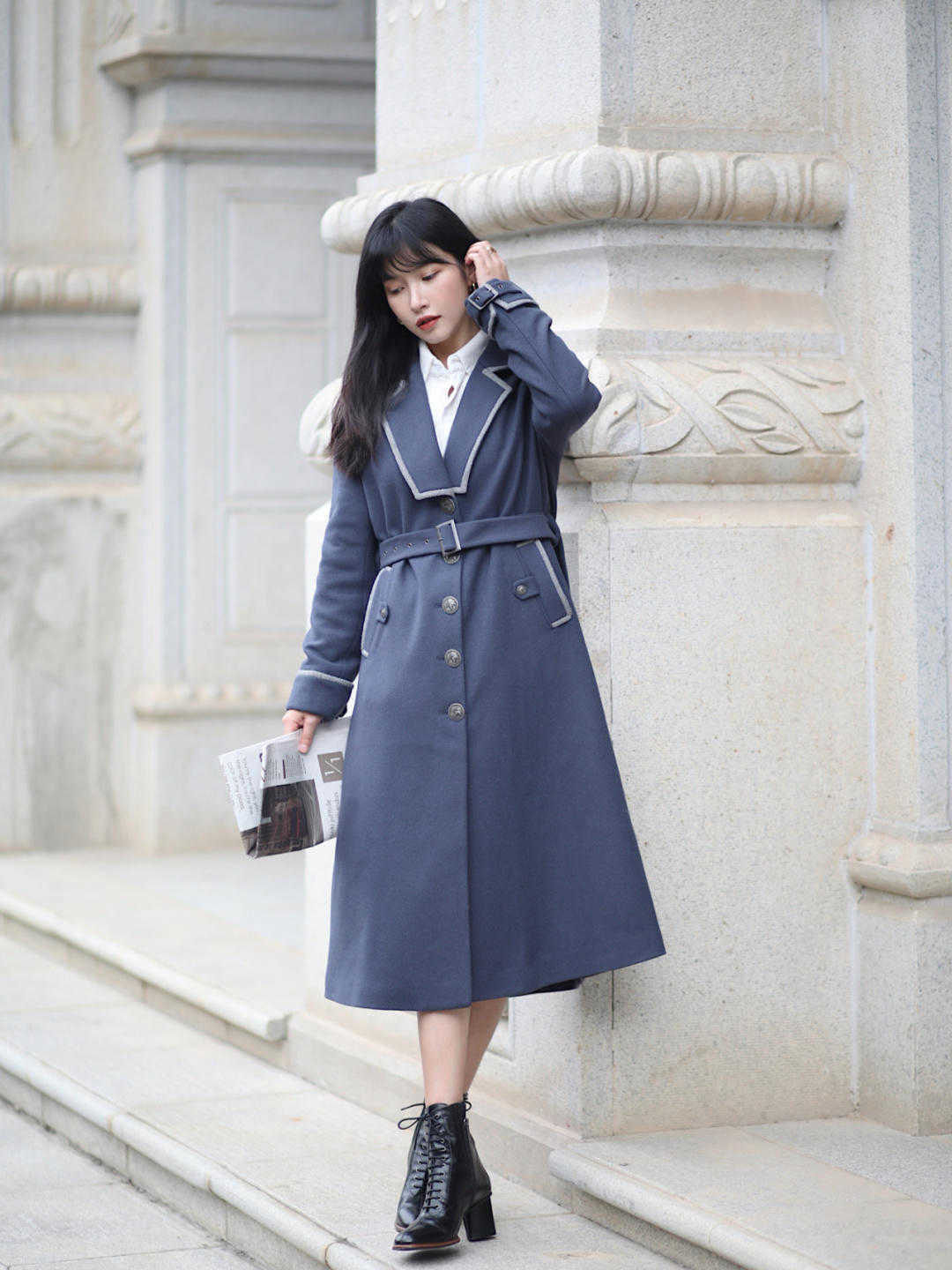 膝盖|初冬的正确打开方式,大衣+靴子才是王炸组合,简直太保暖