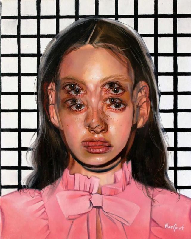 鬼点子|他的肖像画让人感到眩晕，陷入自我怀疑，需要多眨几次眼才能看清