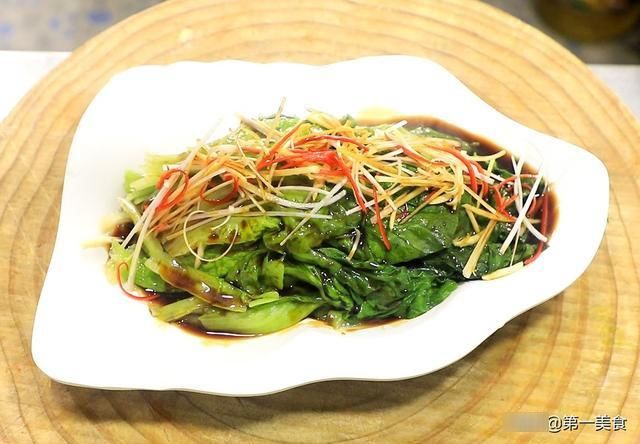 白灼生菜|饭店的白灼生菜清脆入味不发黑,到底是怎么做的,厨师长教你技巧