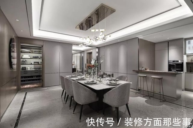 四居室|150平现代雅致四居室,新现代主义设计手法,打造时尚轻奢空间