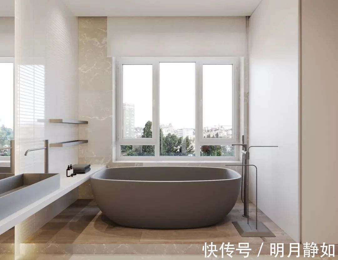 深灰色|180㎡现代简约,满屋的高级灰,橘粉色的点缀,低调时尚好高级