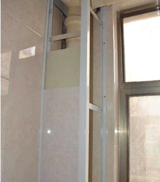 l型|越来越多人不用红砖包卫生间下水管了,现在流行这样包,隔音又省