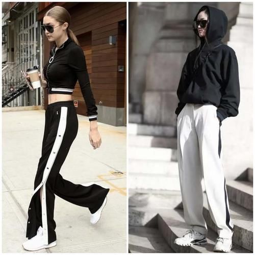 穿卫衣时一定要这样搭，配阔腿裤“显高显瘦”，时髦精最爱