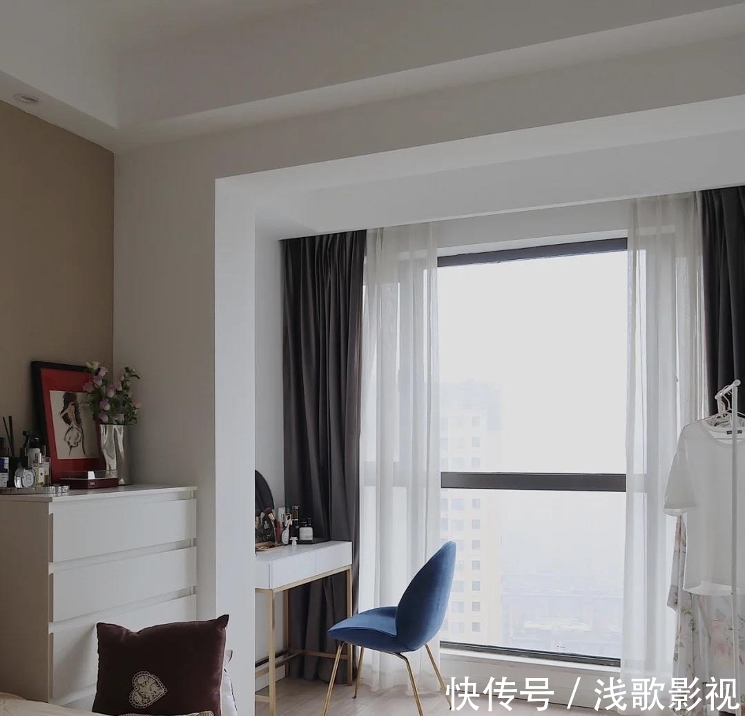 投影仪|业主80㎡的西边套，装下来花费30万，三房改两房，就一个字“值”