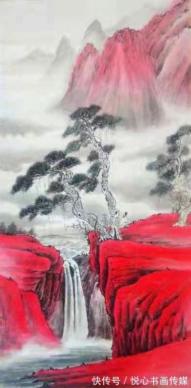 山水画&笔情墨韵的山水画,画家刘朝峰山水画作品欣赏