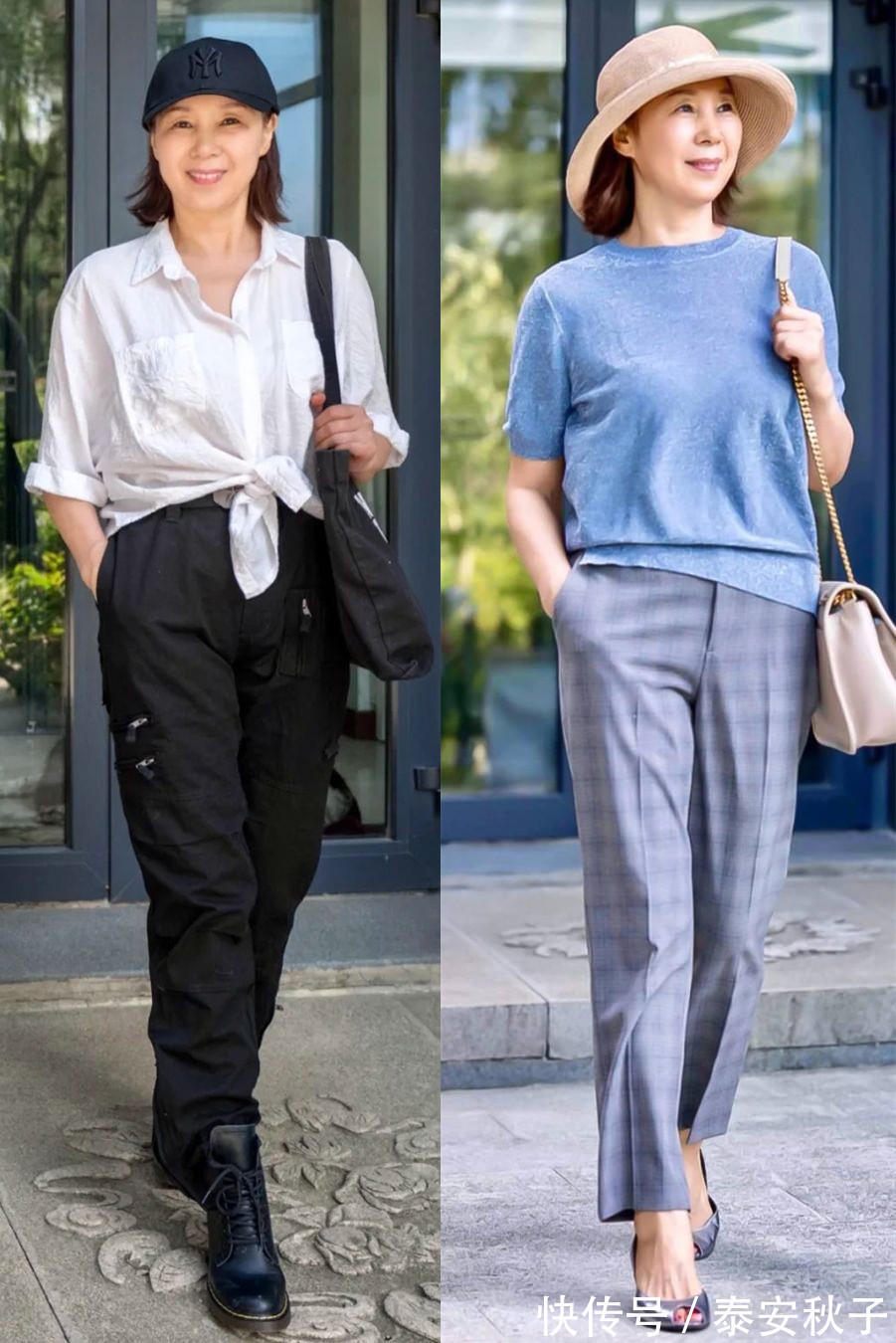 穿搭 这才是:55岁女人该有的穿搭!简约随性,凸显成熟美!