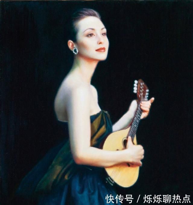 写实主义&陈逸飞笔下的肖像绘画,比冷军的更有韵味,写实性更强