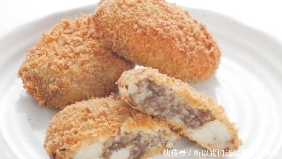 教你在家做日式可乐饼，外酥里嫩，简单方便，隔壁的小孩馋哭了