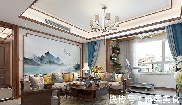 卧室|150㎡中式风用红木色,大气美观又有品味,入户便让人心生喜爱