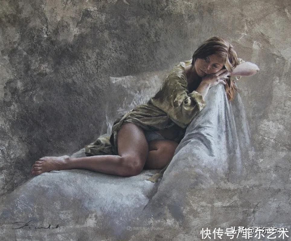 艺术学院$法国女粉彩大师,描绘的女性之美,细腻柔和