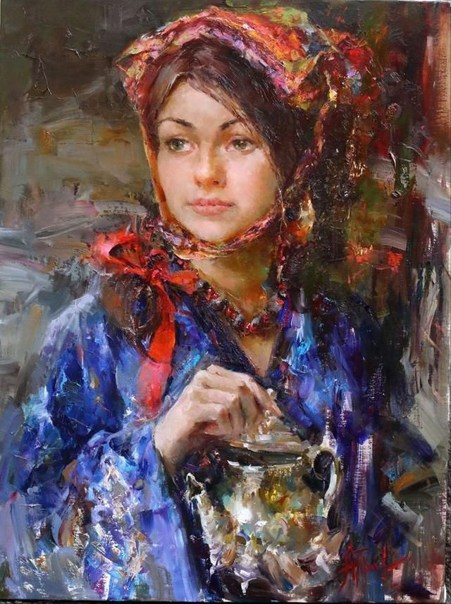 艺术学院!奔放的心:俄罗斯女画家安捷利卡超凡脱俗、别具一格的油画作品