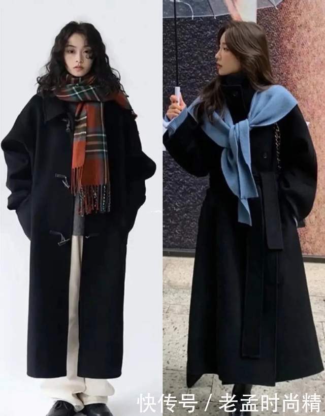 穿来穿去, 黑色大衣还是这3种搭法最时髦减龄, 一衣多穿好实用
