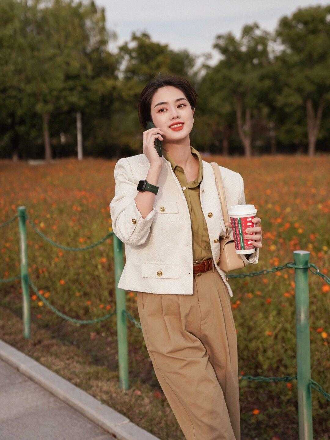 棕色|日常短外套,百变达人秀冬搭