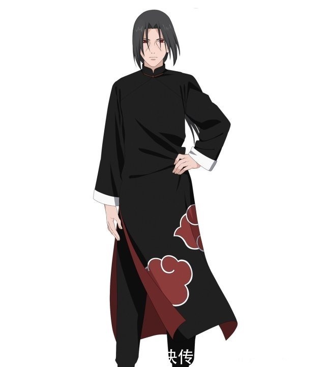 雏田|当火影忍者换上中国风,佐助的腰抢镜,鹿丸一身绿