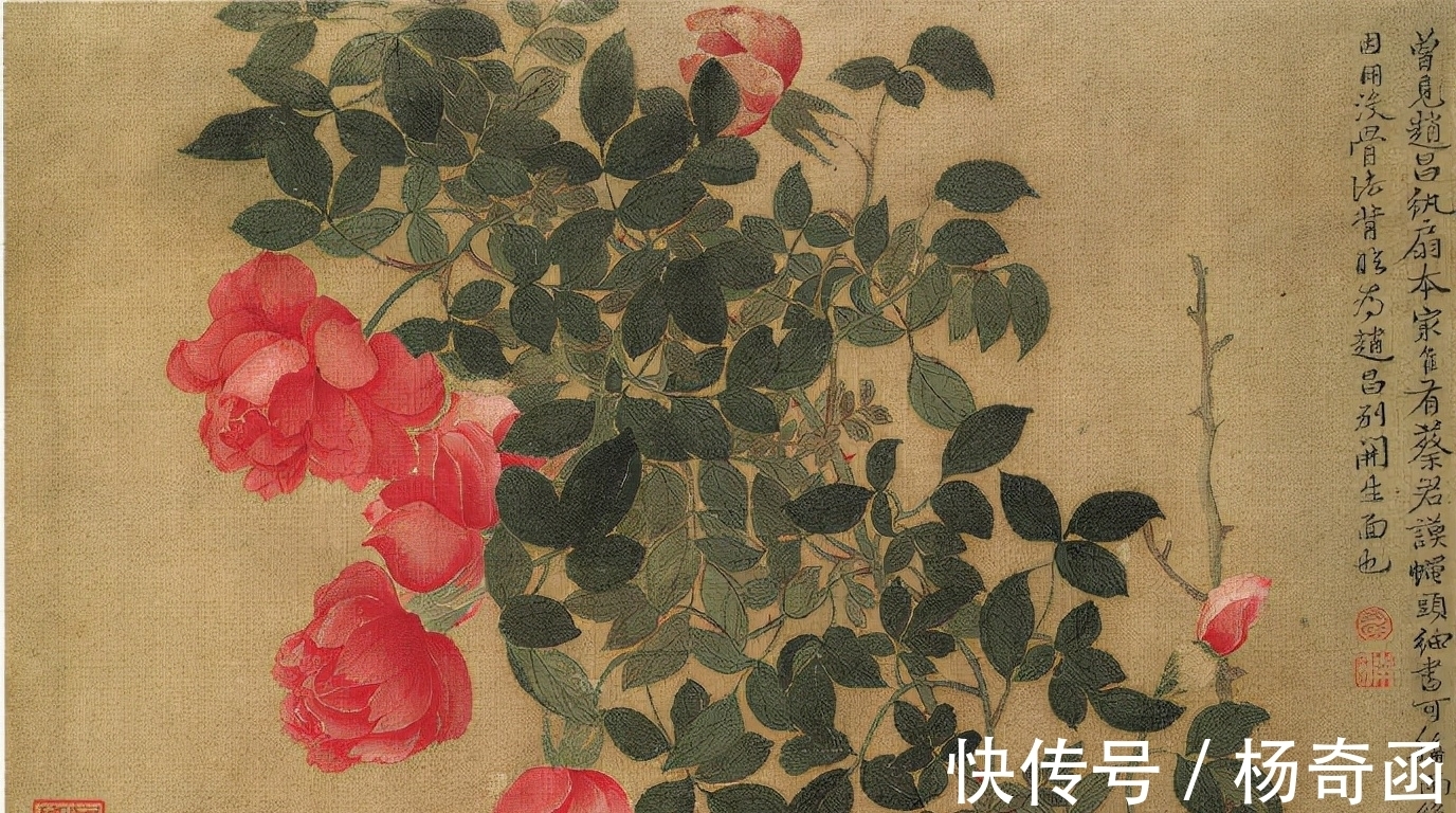 欣赏!恽寿平花卉图欣赏:一张作品3500万,无骨画法让鲜花娇艳欲滴