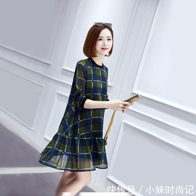 女人味十足 胖妹妹连衣裙就是那么的美,这个春季你穿了吗