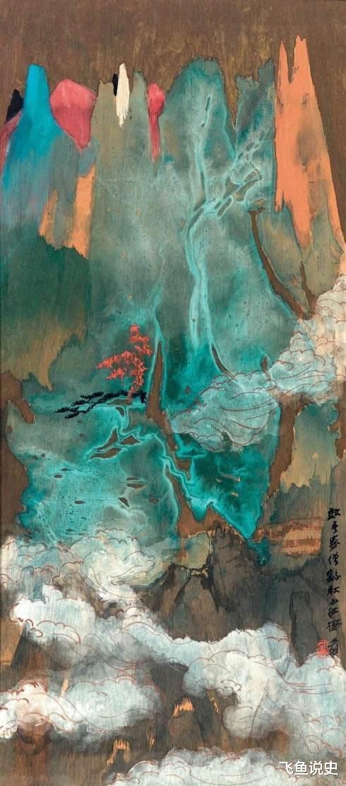 唐伯虎画秋山红树卖2980万,张大千跟画一幅,结果只卖62万