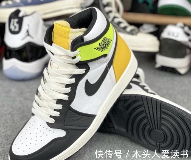 jordan 经典黑脚趾造型!另类黑黄配色Air Jordan 1实物释出!